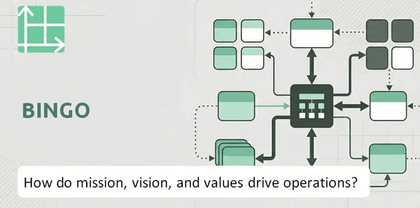 What Do the Mission, Vision, and Values of BINGO Company Reveal About How It Operates?