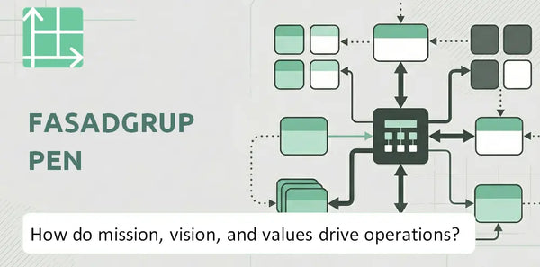 What Do the Mission, Vision, and Values of Fasadgruppen Company Reveal About How It Operates?