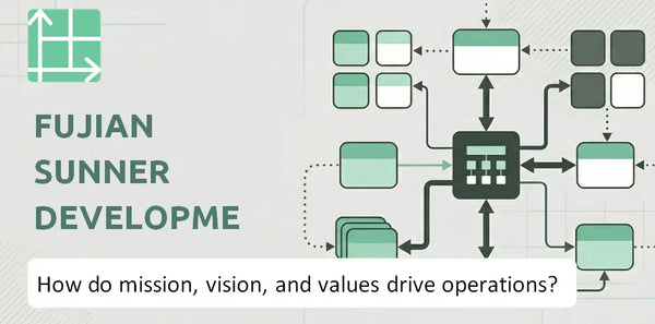 What Do the Mission, Vision, and Values of Fujian Sunner Development Company Reveal About How It Operates?