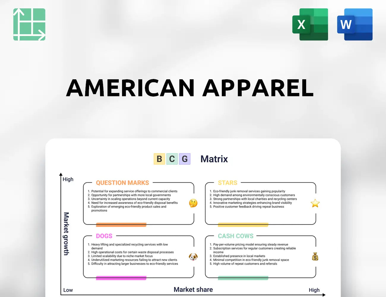 American Apparel Boston Consulting Group Matrix