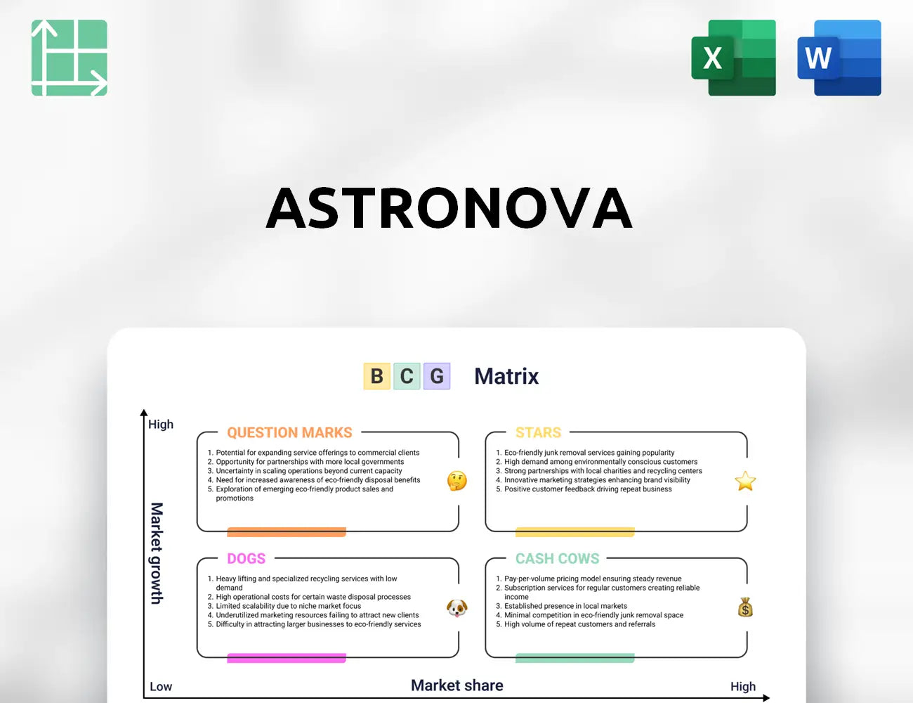 AstroNova Boston Consulting Group Matrix
