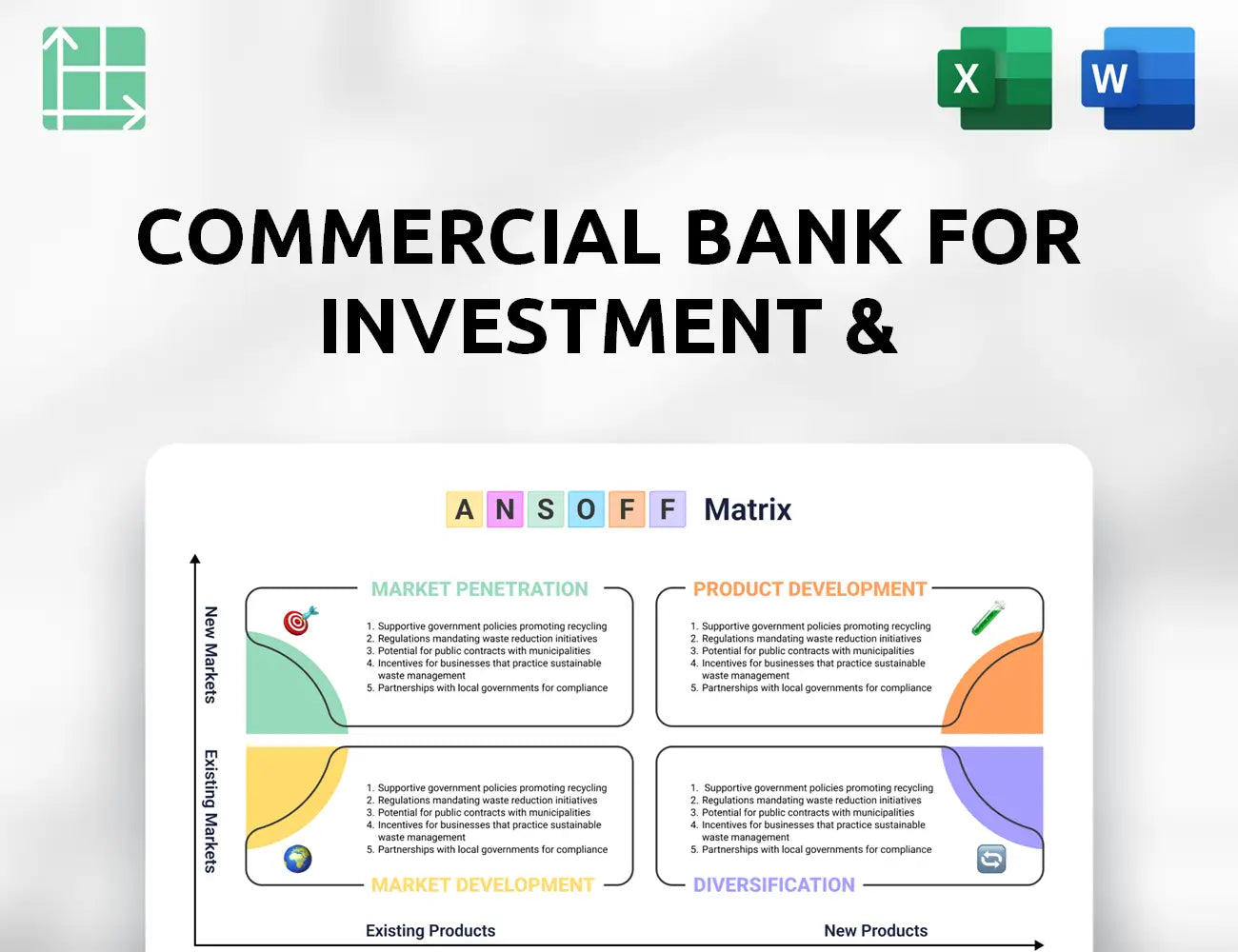 Commercial Bank For Investment & Development Of Vietnam Ansoff Matrix