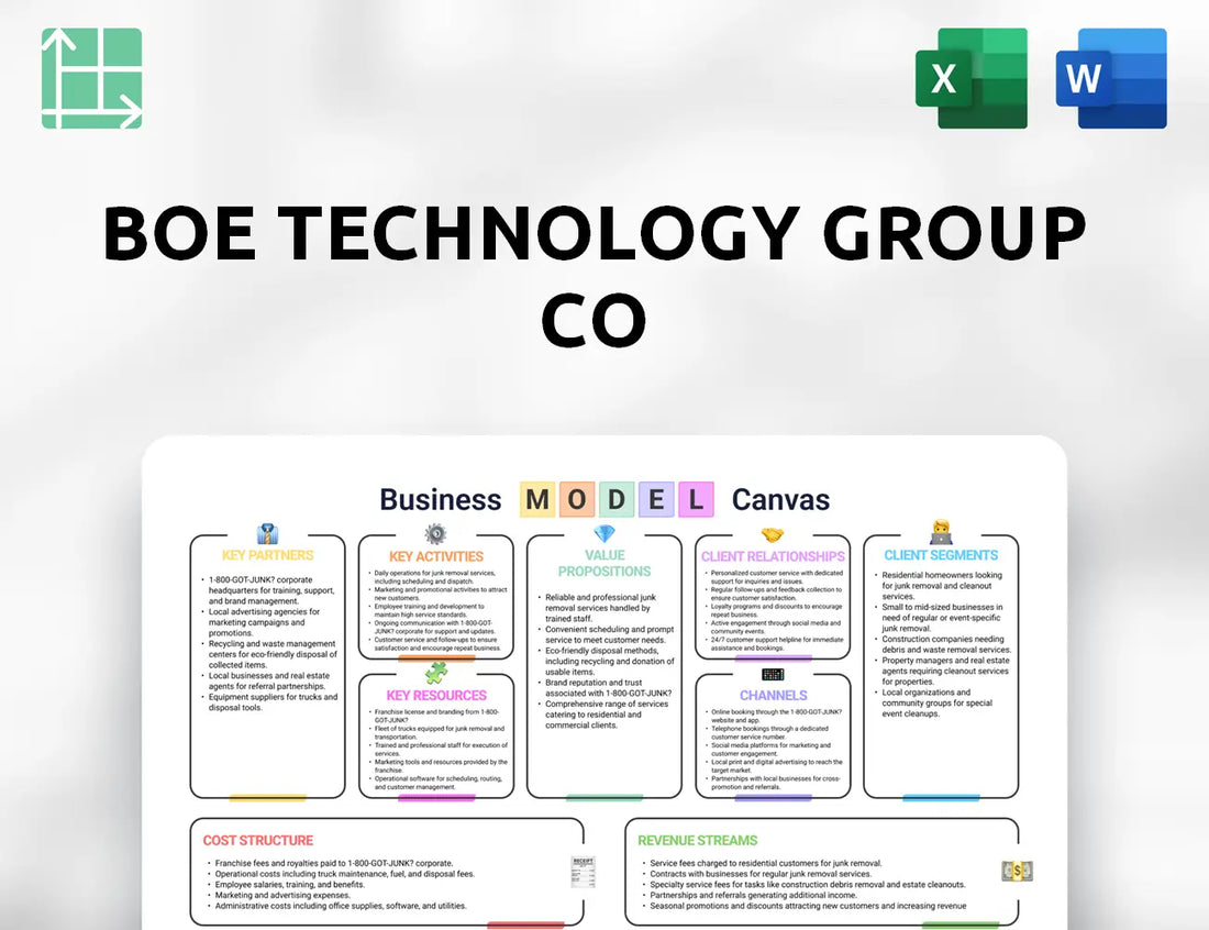 BOE Technology Group Co Business Model Canvas