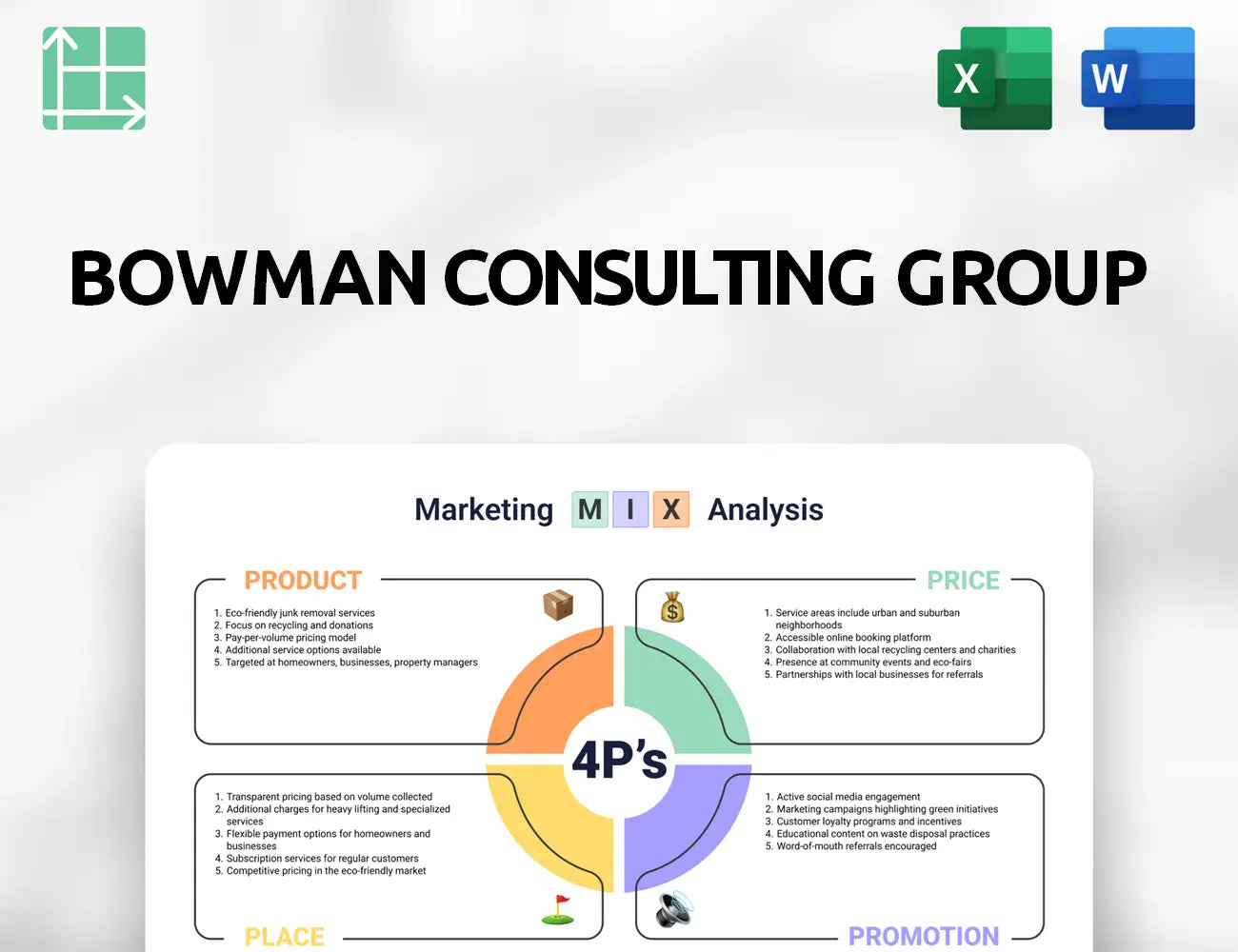Bowman Consulting Group Marketing Mix