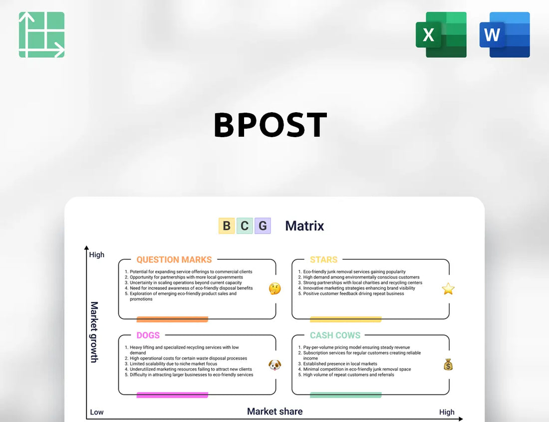 bpost Boston Consulting Group Matrix