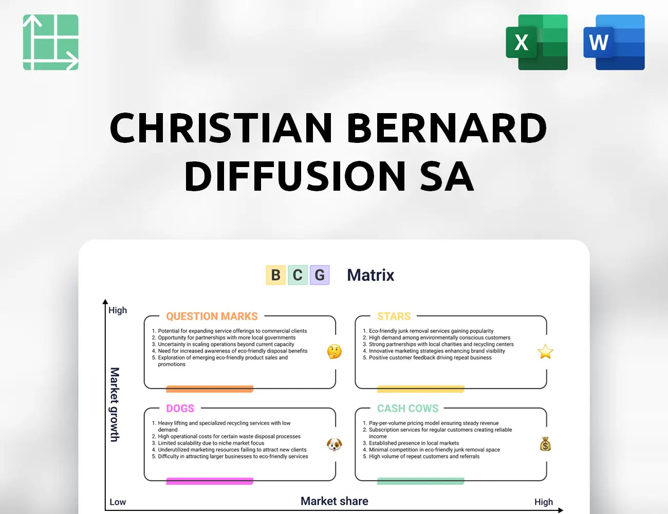 Christian Bernard Diffusion SA Boston Consulting Group Matrix