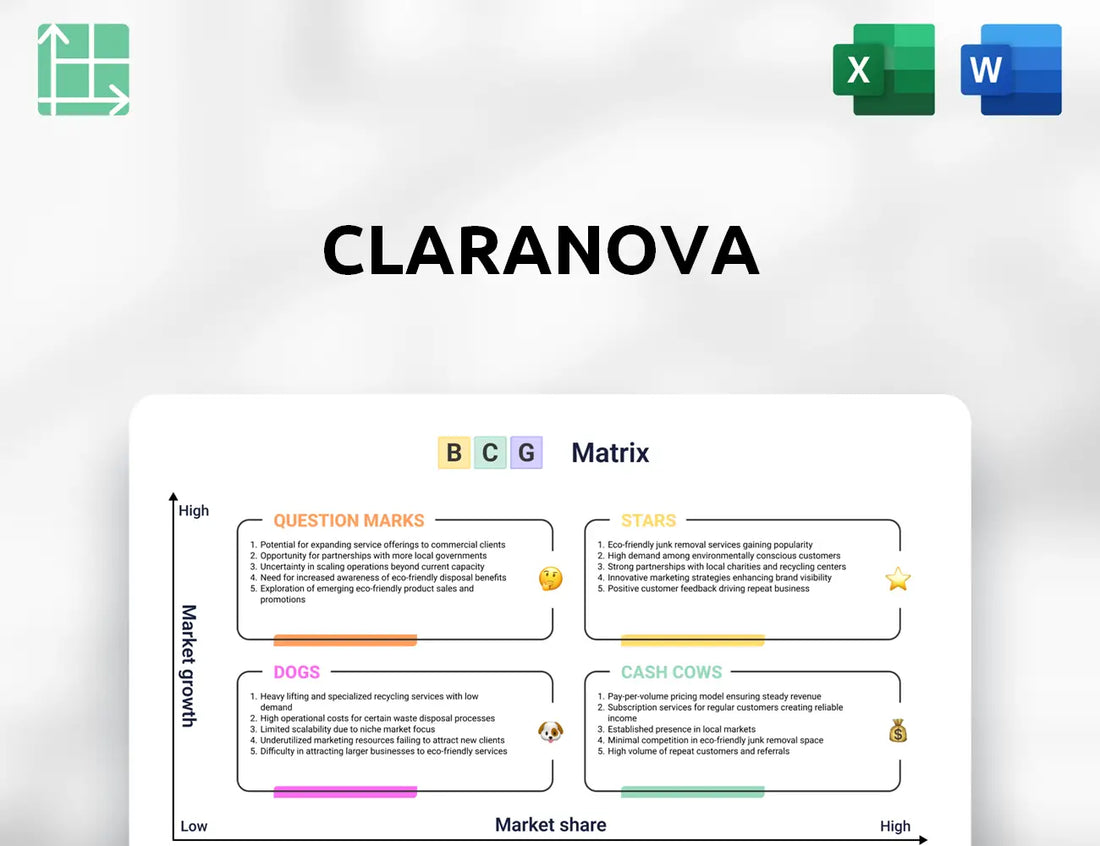 Claranova Boston Consulting Group Matrix