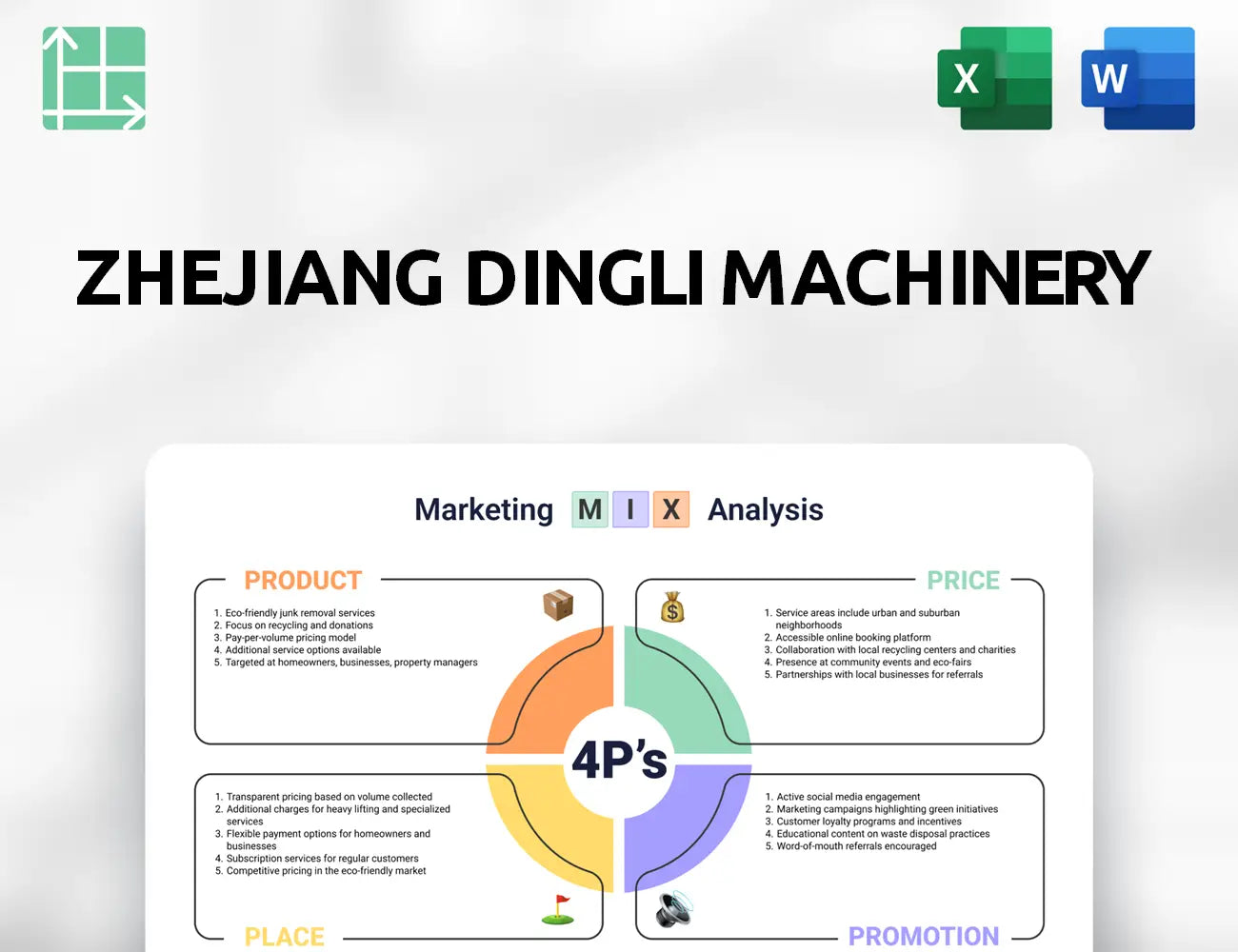 Zhejiang Dingli Machinery Marketing Mix