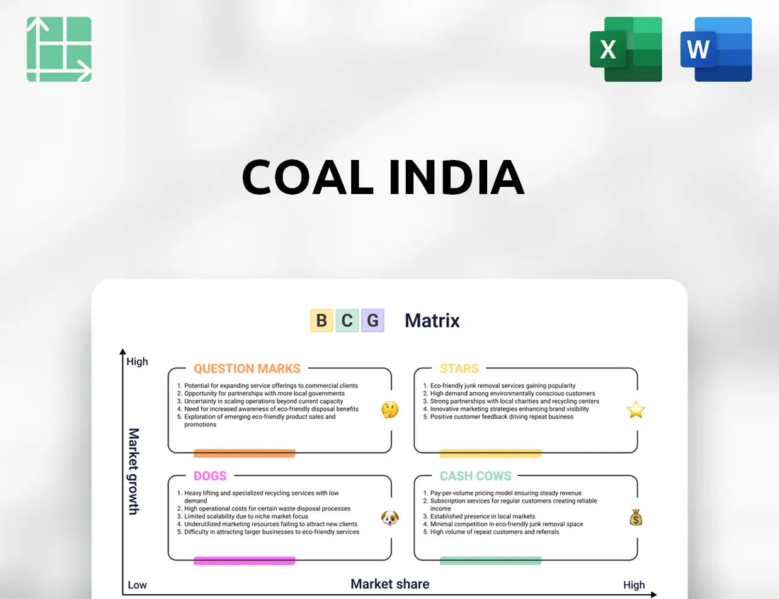 Coal India Boston Consulting Group Matrix