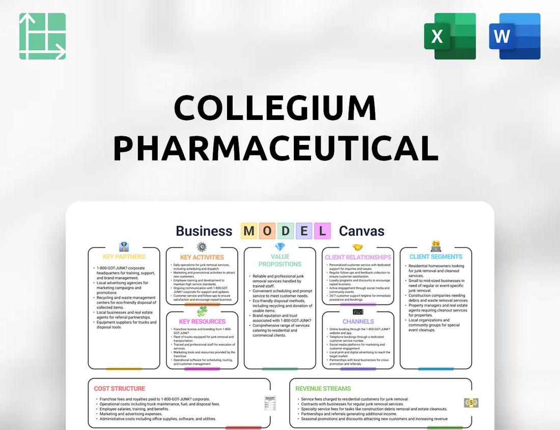 Collegium Pharmaceutical Business Model Canvas
