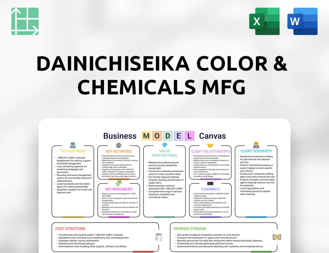 Dainichiseika Color & Chemicals Mfg Business Model Canvas
