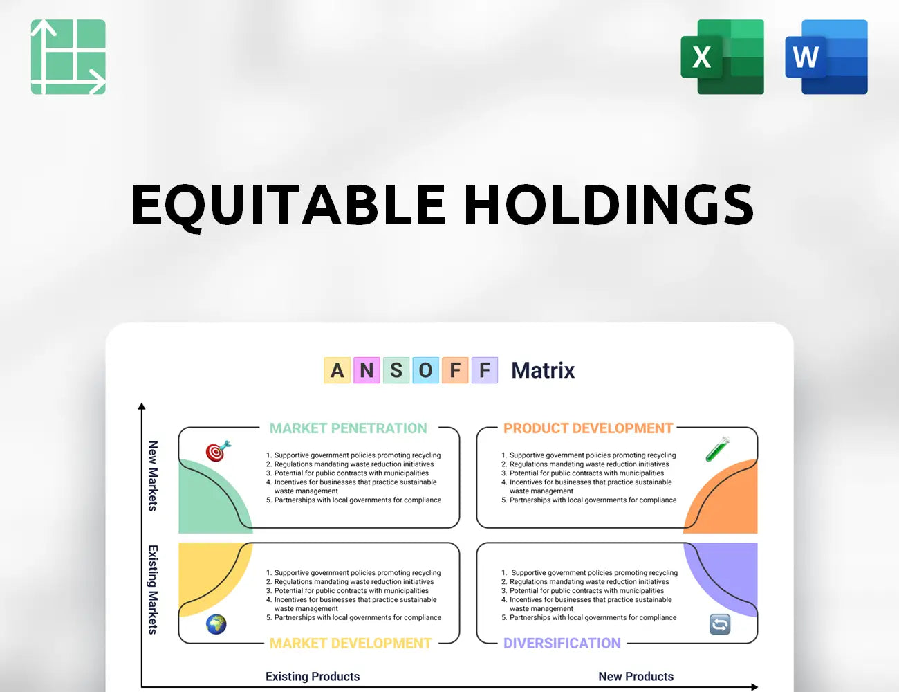 Equitable Holdings Ansoff Matrix