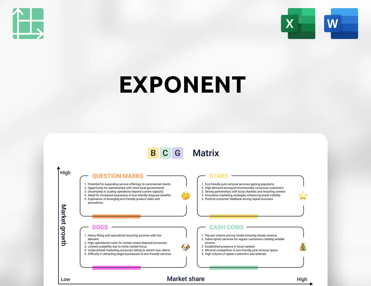 Exponent Boston Consulting Group Matrix