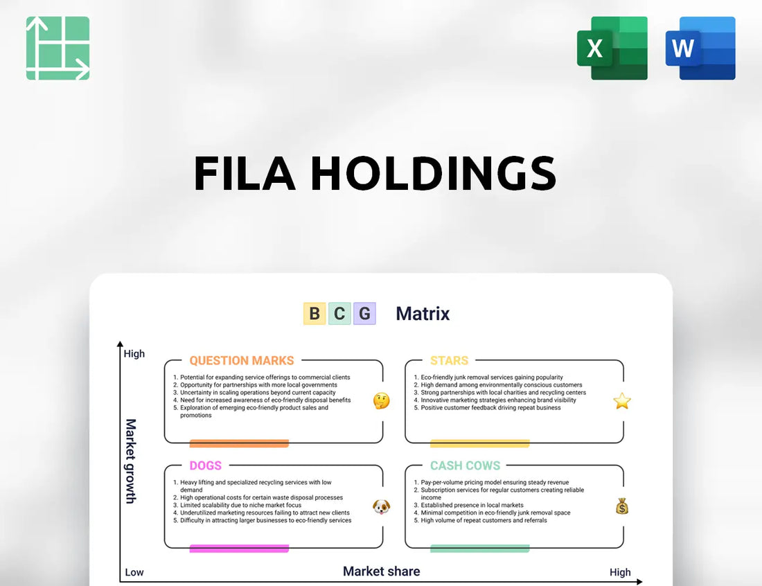 FILA Holdings Boston Consulting Group Matrix