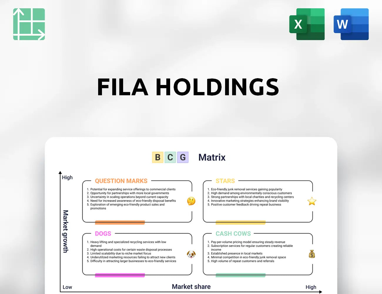 FILA Holdings Boston Consulting Group Matrix