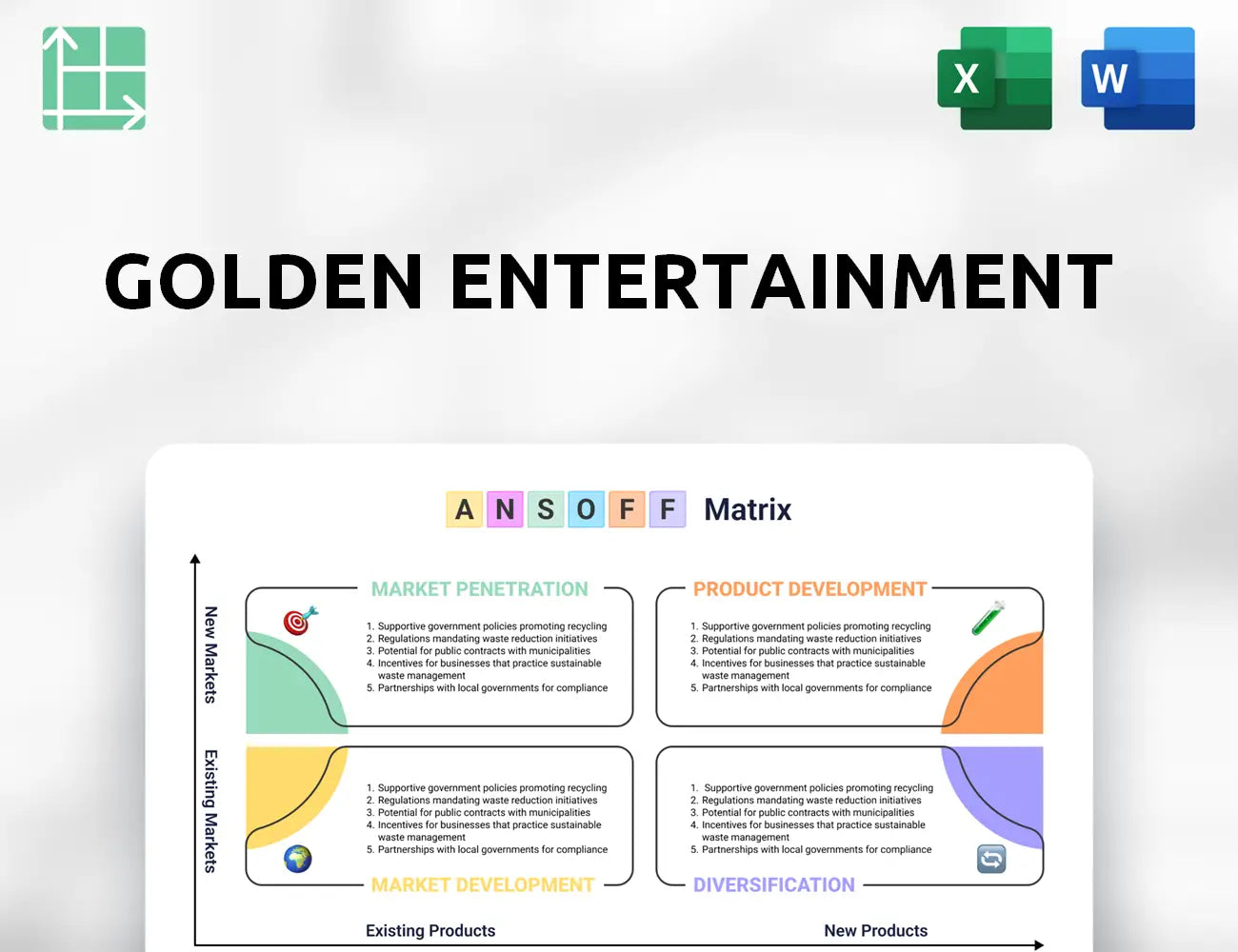 Golden Entertainment Ansoff Matrix