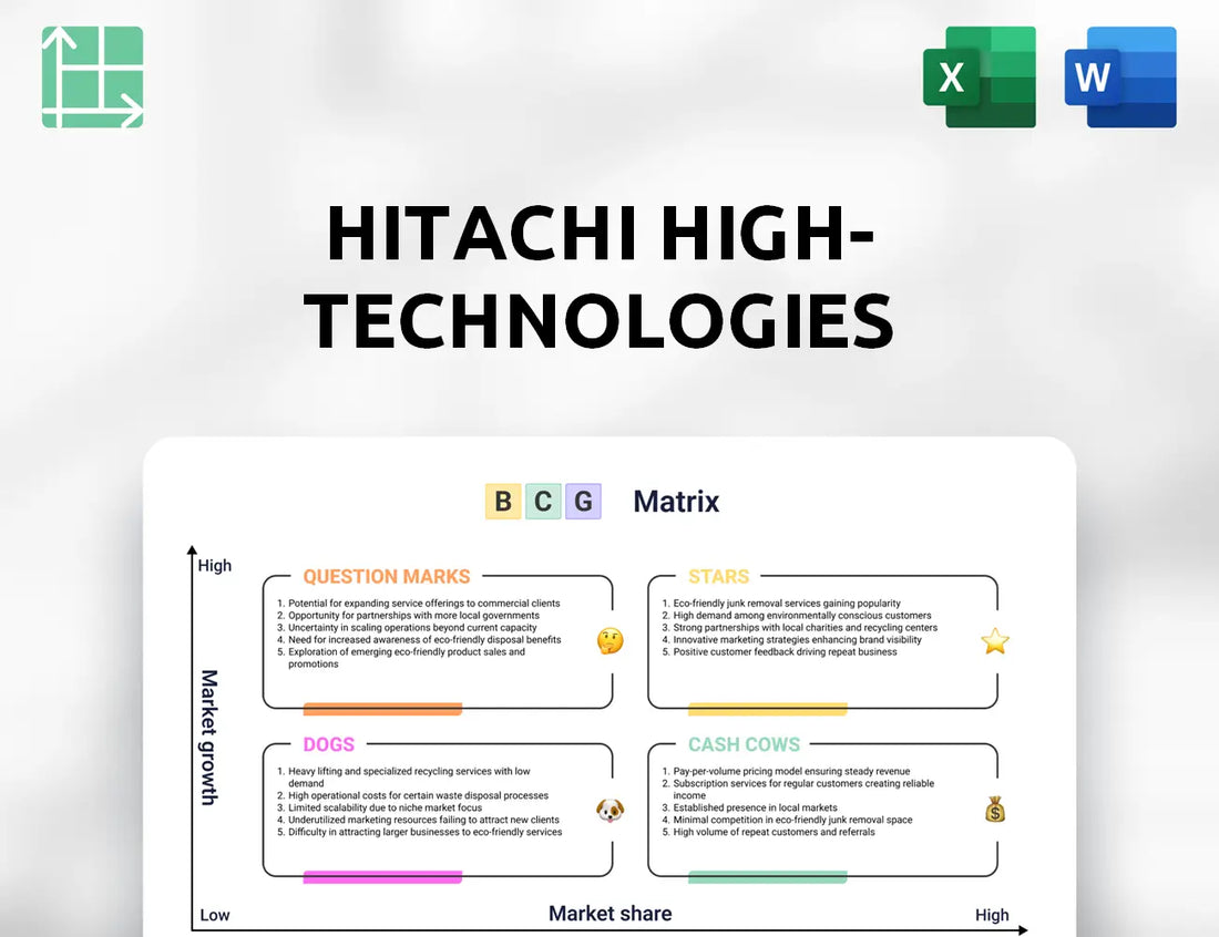 Hitachi High-Technologies Boston Consulting Group Matrix
