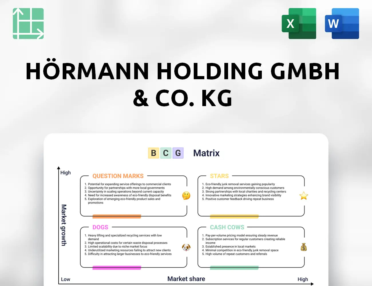 Hörmann Holding GmbH & Co. KG Boston Consulting Group Matrix