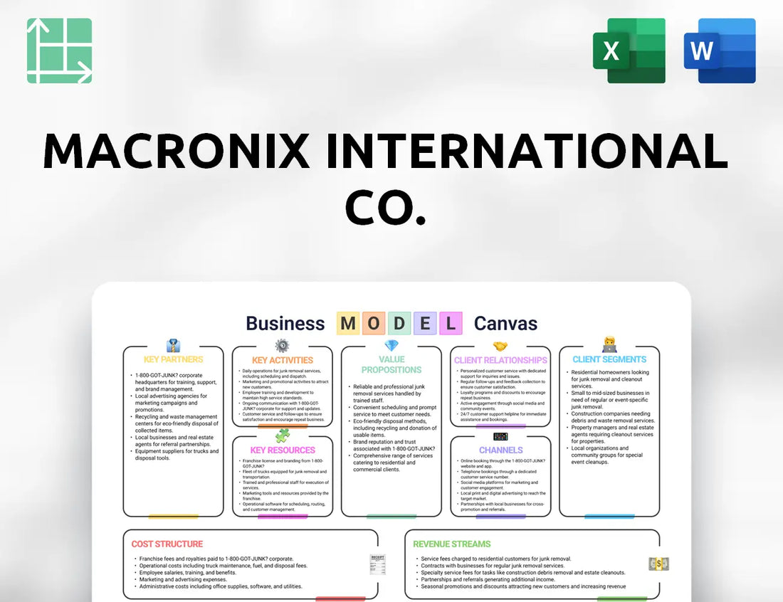 Macronix International Co. Business Model Canvas