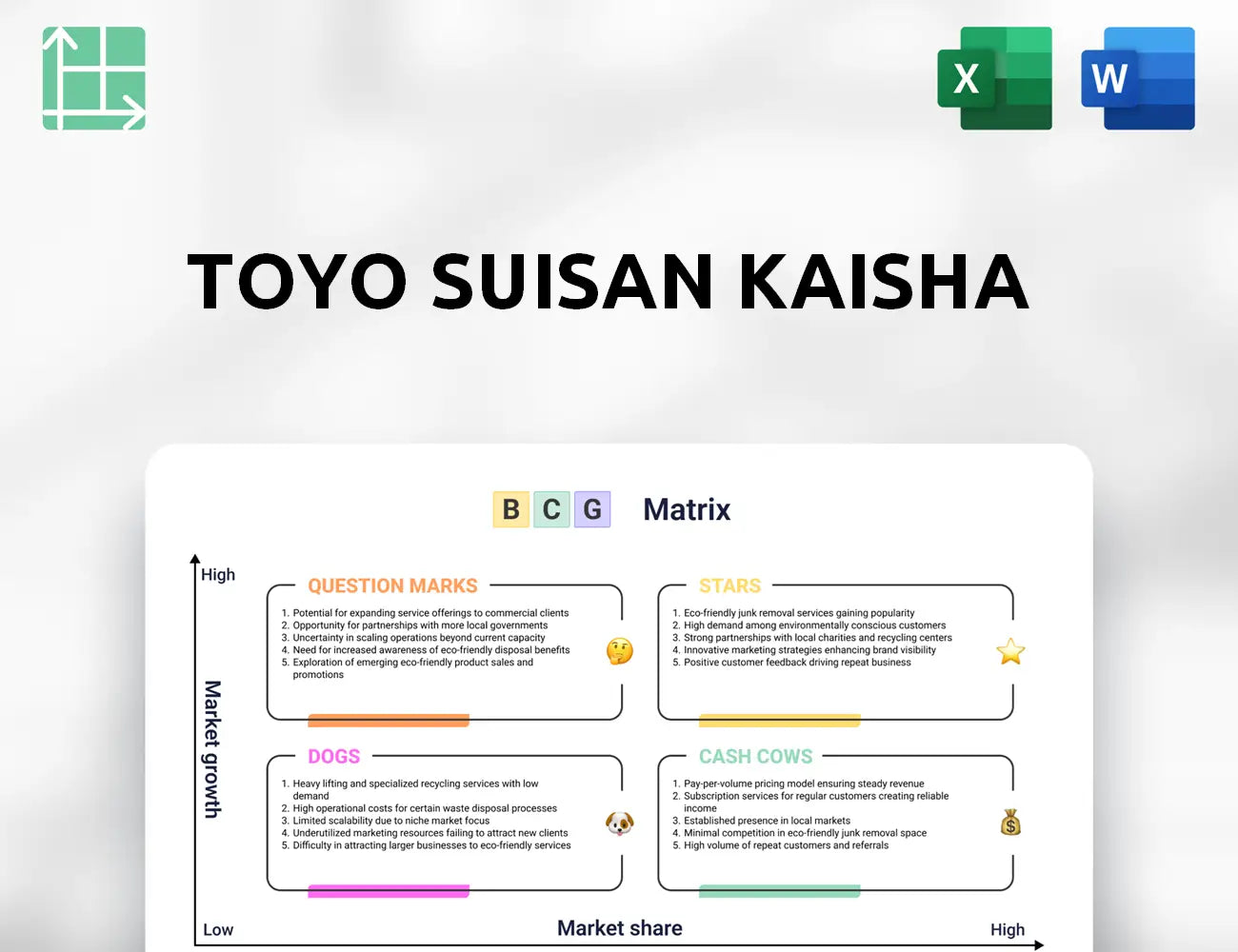 Toyo Suisan Kaisha Boston Consulting Group Matrix