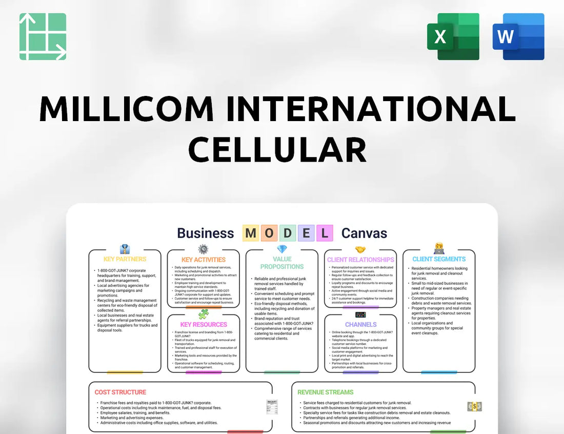 Millicom International Cellular Business Model Canvas