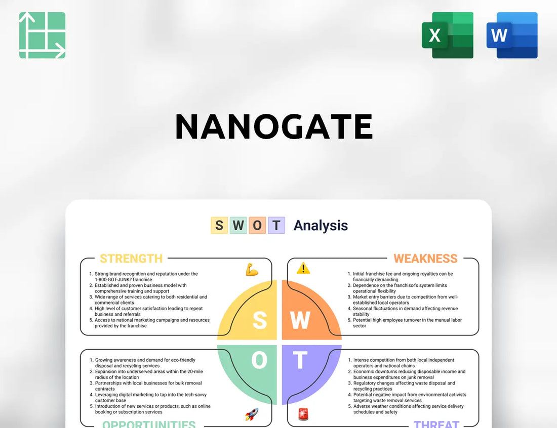 Nanogate SWOT Analysis
