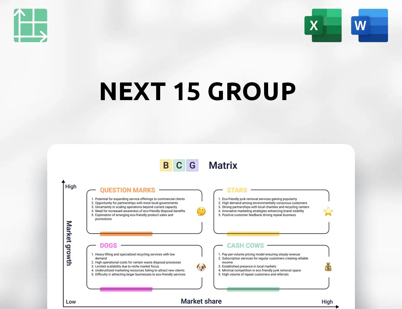 Next 15 Group Boston Consulting Group Matrix