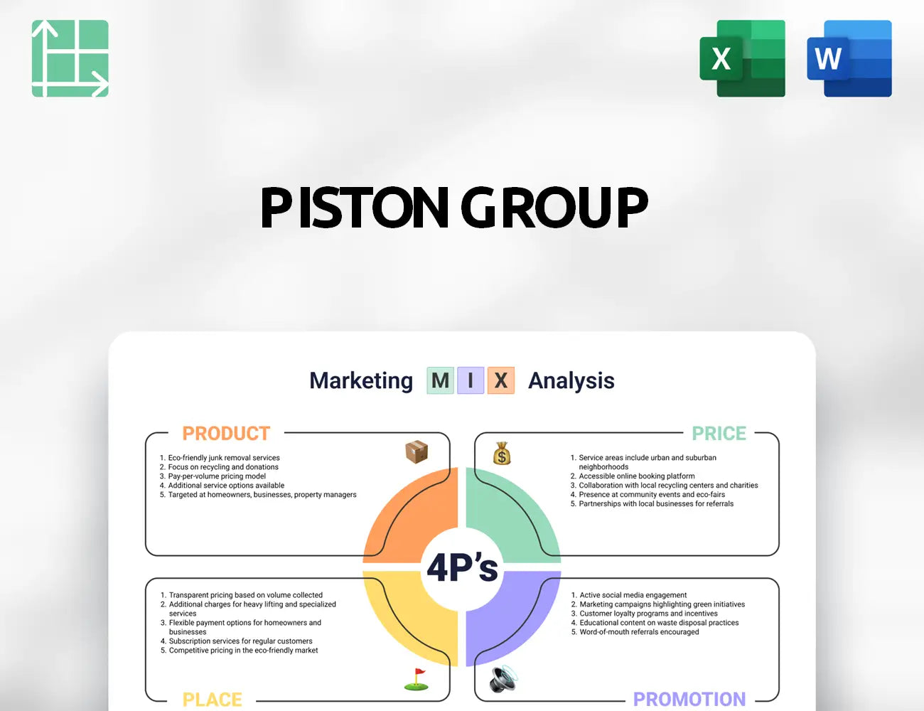 Piston Group Marketing Mix