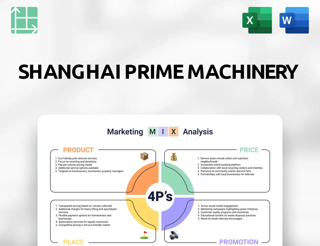 Shanghai Prime Machinery Marketing Mix