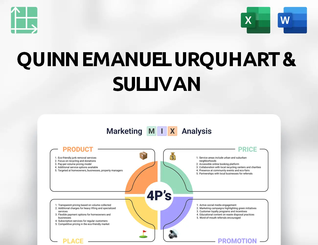 Quinn Emanuel Urquhart & Sullivan Marketing Mix