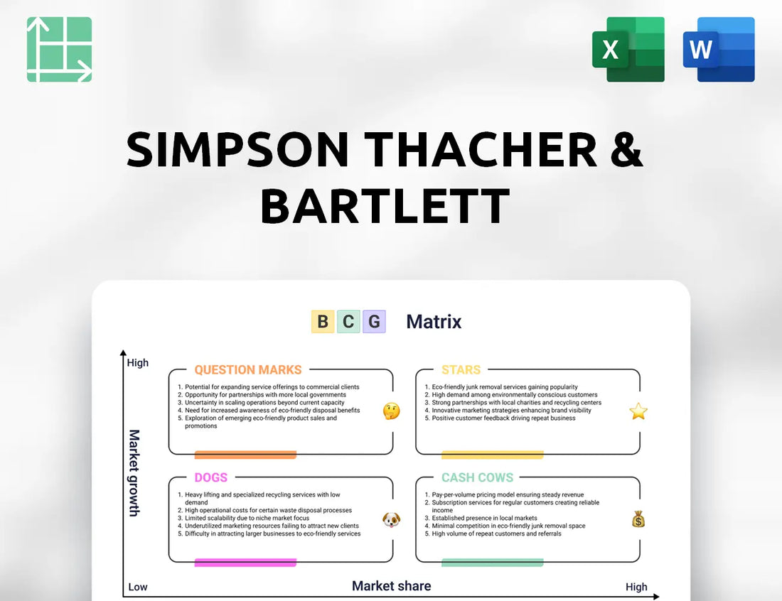 Simpson Thacher & Bartlett Boston Consulting Group Matrix