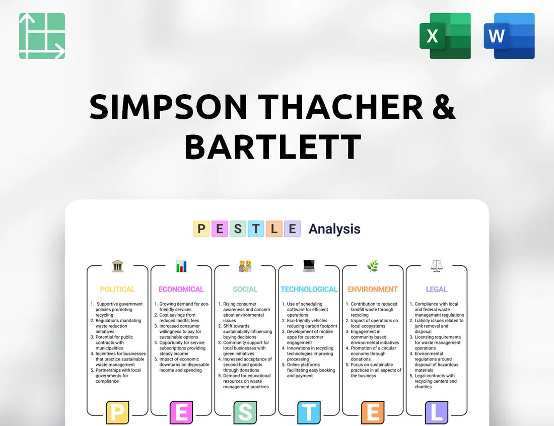 Simpson Thacher & Bartlett PESTLE Analysis