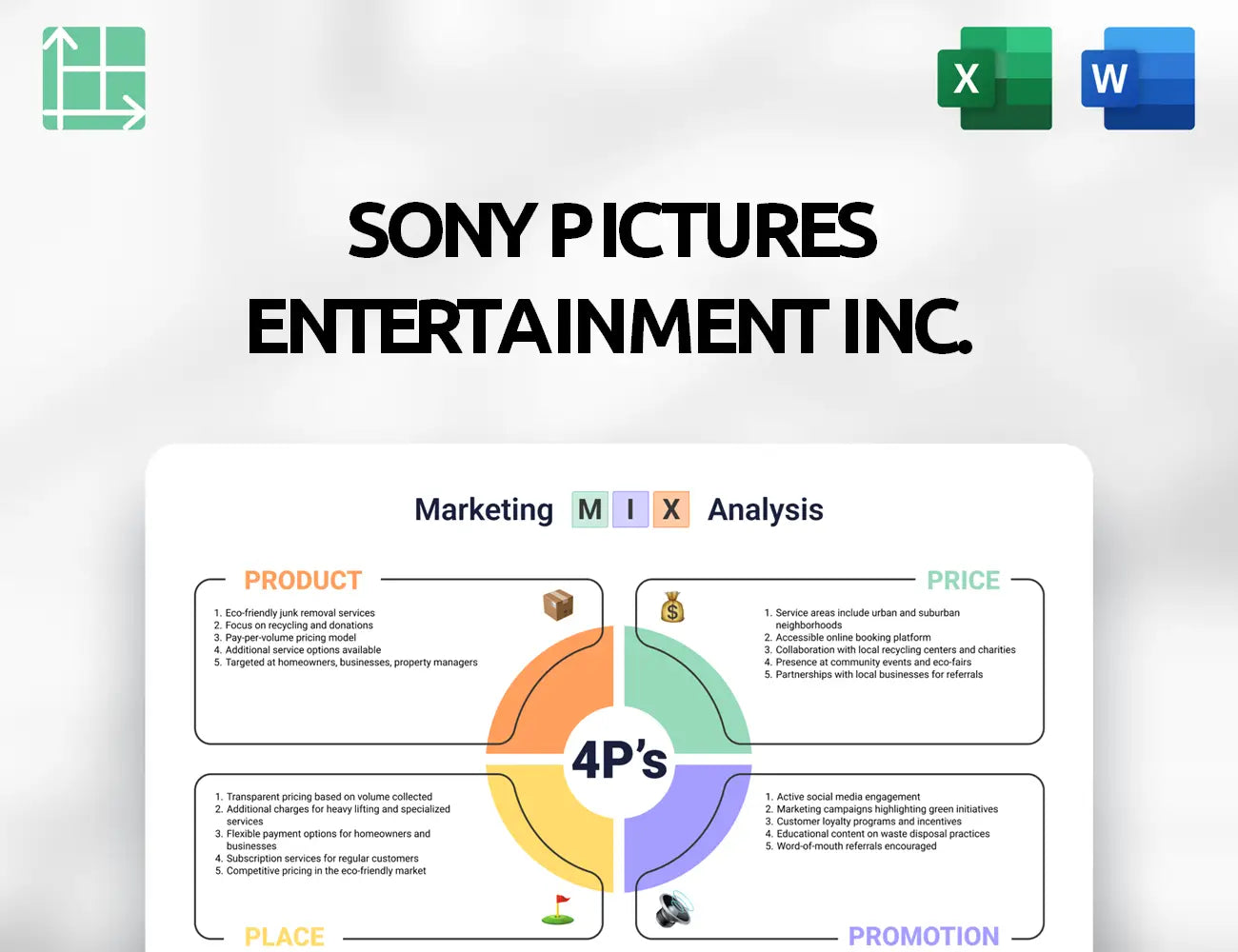 Sony Pictures Entertainment Inc. Marketing Mix