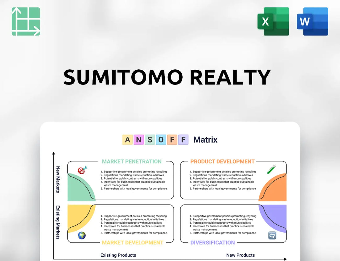 Sumitomo Realty Ansoff Matrix