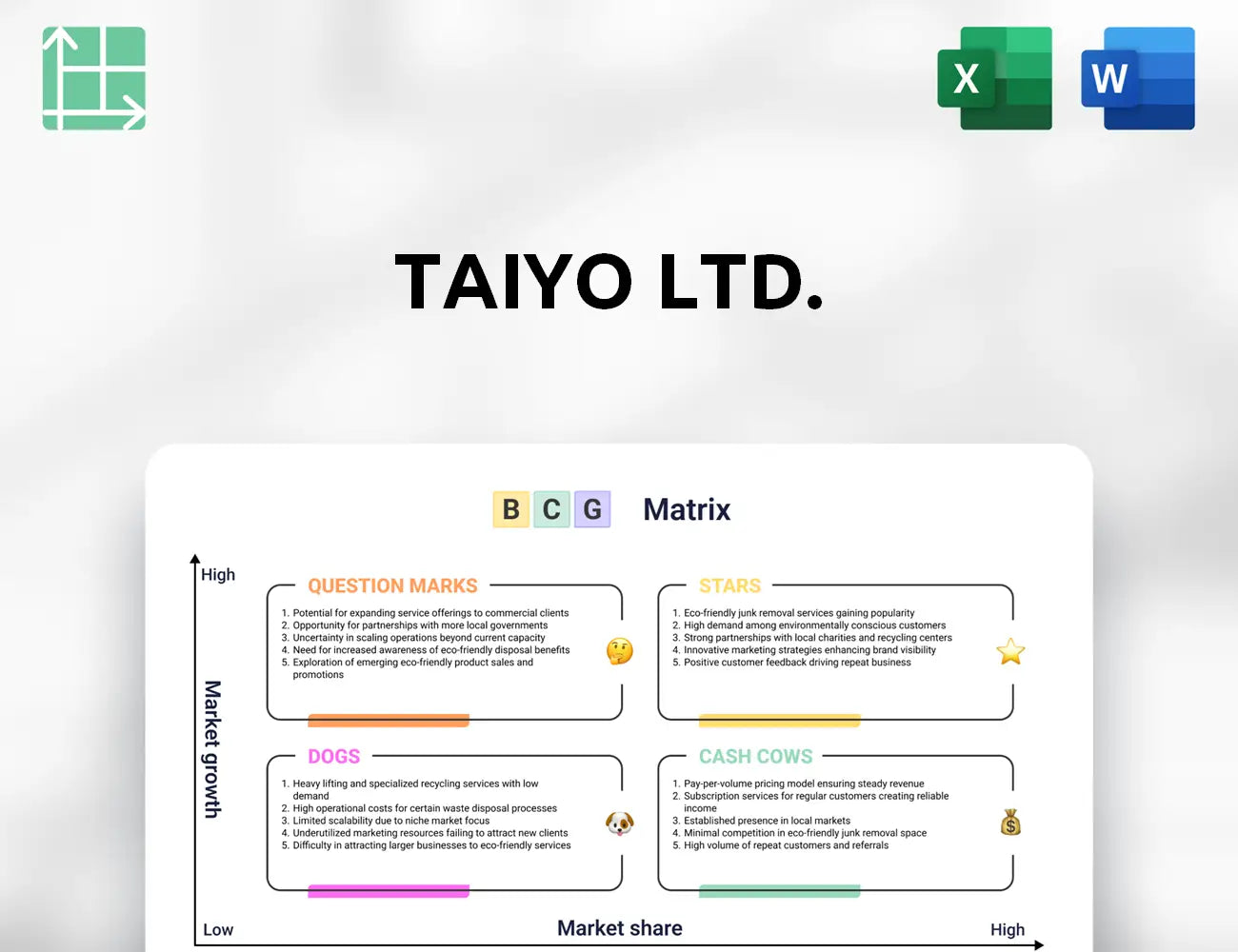 Taiyo Ltd. Boston Consulting Group Matrix