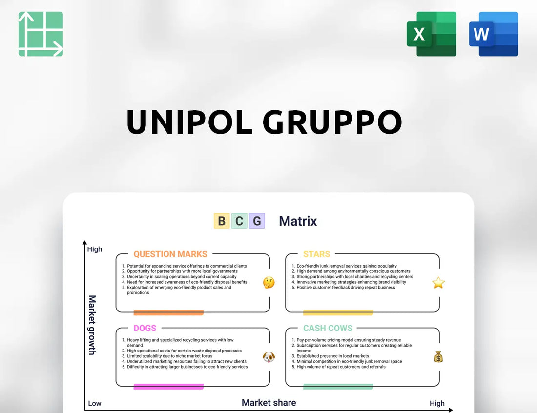 Unipol Gruppo Boston Consulting Group Matrix