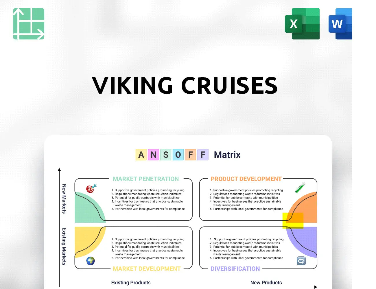 Viking Cruises Ansoff Matrix