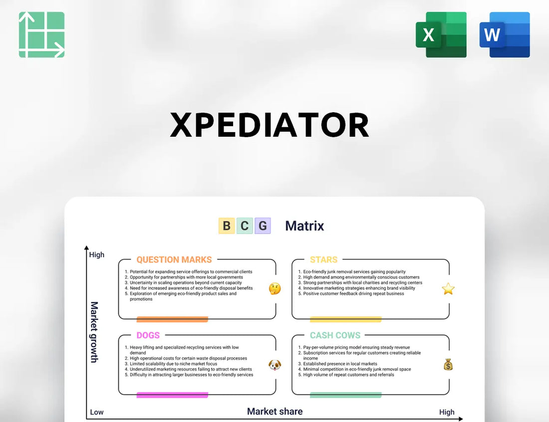 Xpediator Boston Consulting Group Matrix